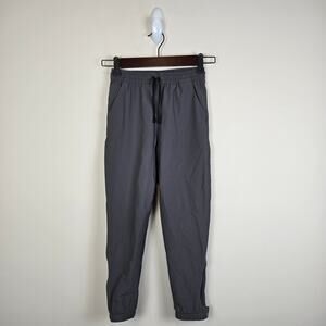 Patagonia Kids Quandary Pants Size S/7-8 Forge Grey Hiking 40+ UPF
